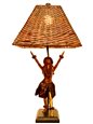 Kuulei &quot;My Flower&quot; Hula Kahiko Statue Lamp