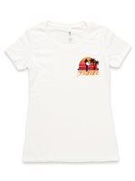 [Exclusive] Honi Pua Surf Girl Ladies Hawaiian Crew-neck T-Shirt